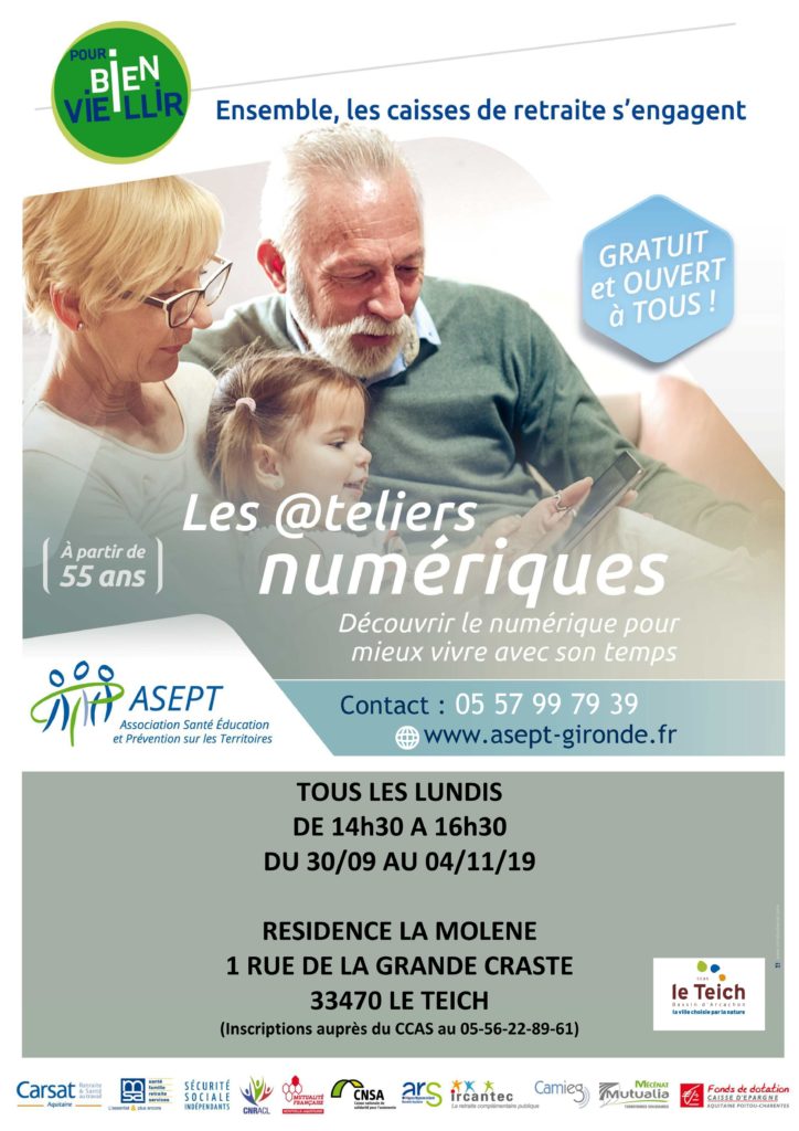 Ateliers Seniors (Nutrition & Numérique) -