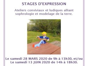 Stages d'expression alliant sophrologie et modelage de la terre. - Atelier/Stage