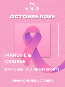 OCTOBRE ROSE : Marche/course - Culturelle