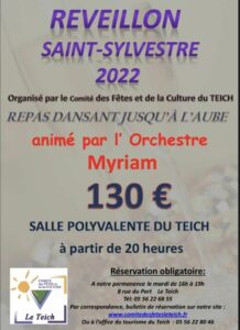 Réveillon Saint Sylvestre 2022 - Nouvel An
