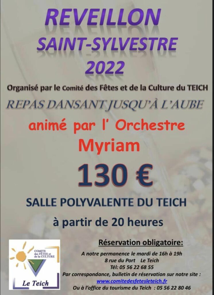 Réveillon Saint Sylvestre 2022 -