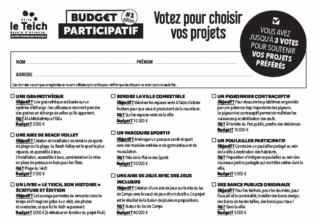 Budget participatif : le vote se prolonge ! -