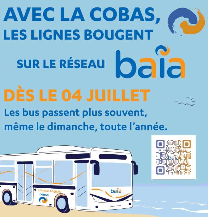 Bus Baïa, les lignes bougent dès le 4 juillet -