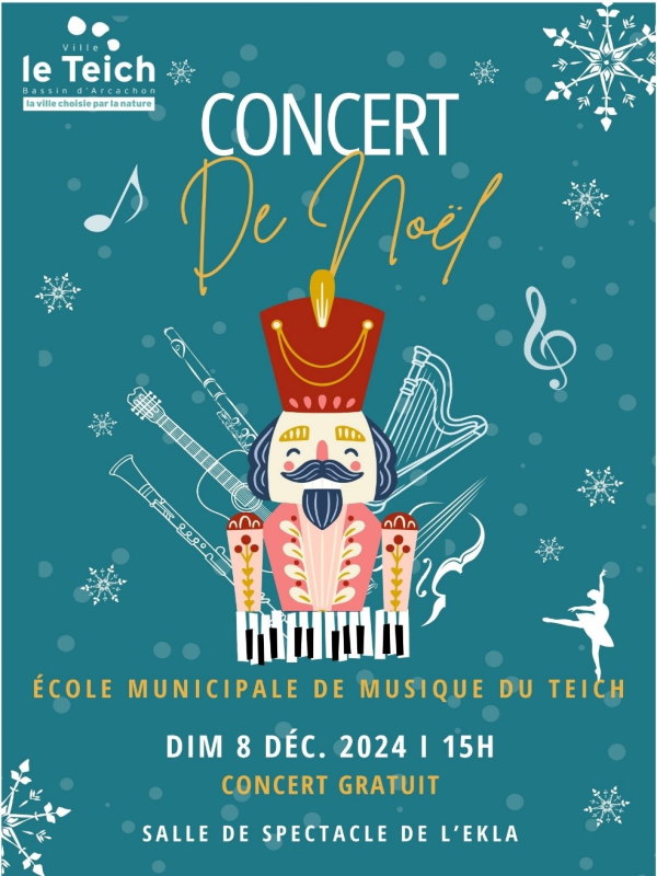 Concert de fin d'année de l'Ecole Municipale de Musique du Teich. -