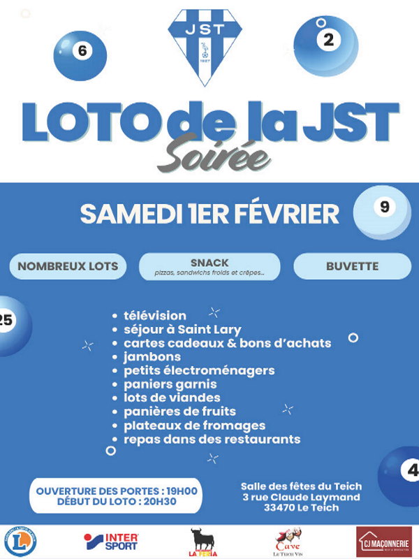 LOTO de la JST du Teich -