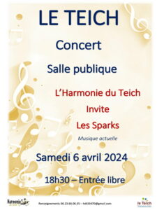 L'harmonie du Teich invite les Sparks. - Concert