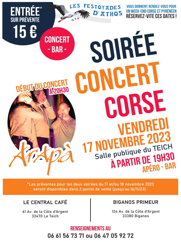 Soirée Concert Corse -