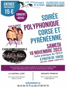 Soirée Polyphonique Corse et Pyrénéenne. - Concert