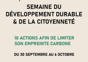 SEMAINE DU DEVELOPPEMENT DURABLE & DE LA CITOYENNETE 2024 - Actualités