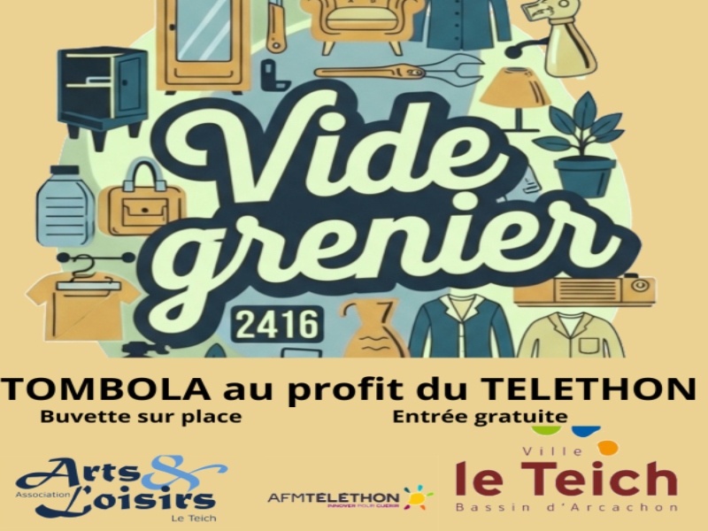 Vide Atelier au profit du Téléthon. -
