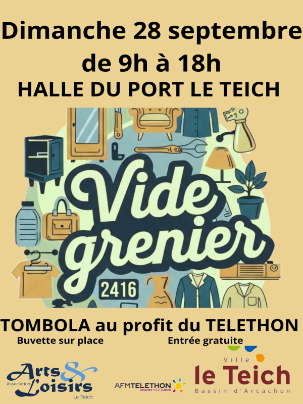 Vide Atelier au profit du Téléthon. -