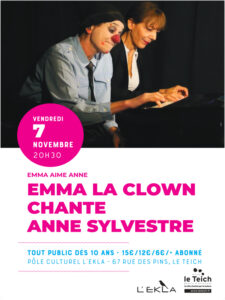 Emma la clown chante Anne Sylvestre. Tout public dès 10 ans. - Sports et loisirs Emma la clown chante Anne Sylvestre. Tout public dès 10 ans. - Sports et loisirs