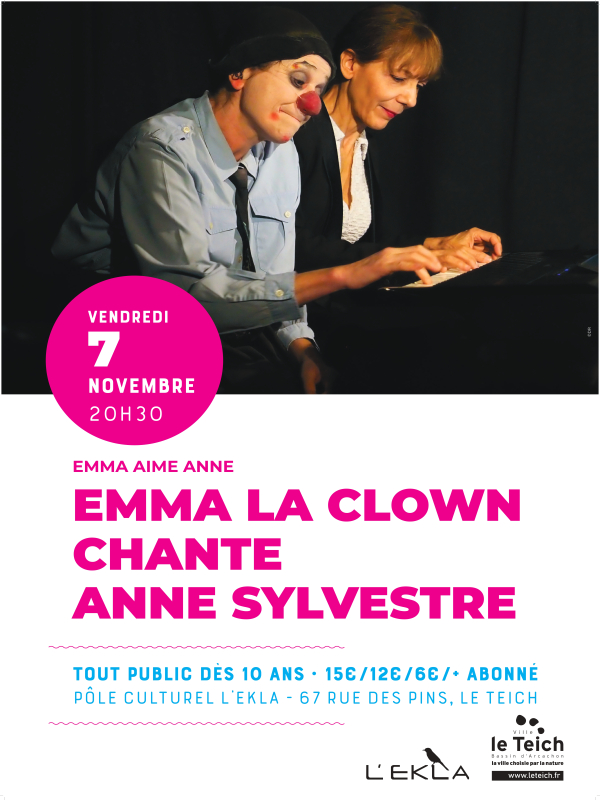 Emma la clown chante Anne Sylvestre. Tout public dès 10 ans. - Emma la clown chante Anne Sylvestre. Tout public dès 10 ans. -
