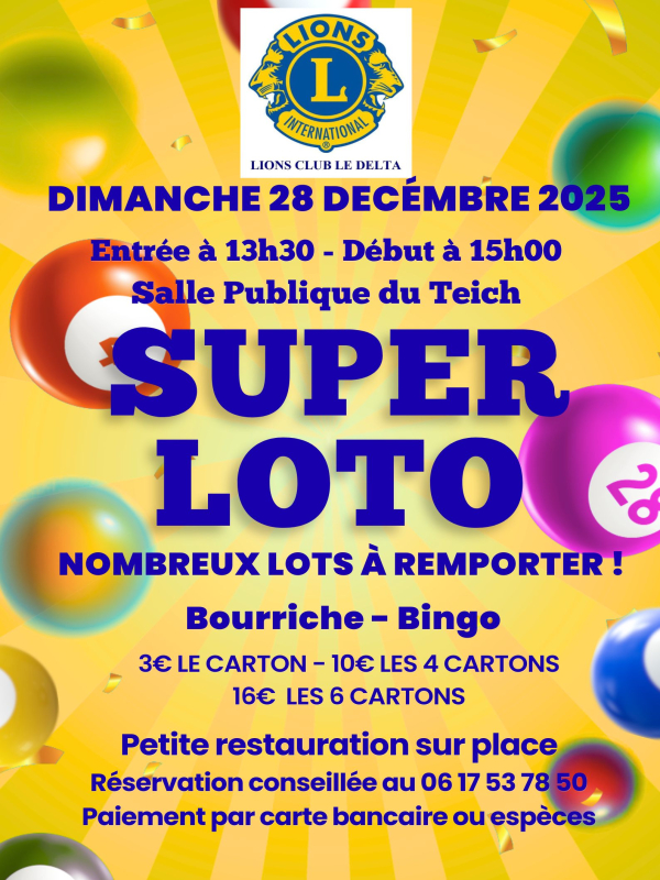 Loto du Lions Club Le Delta. -