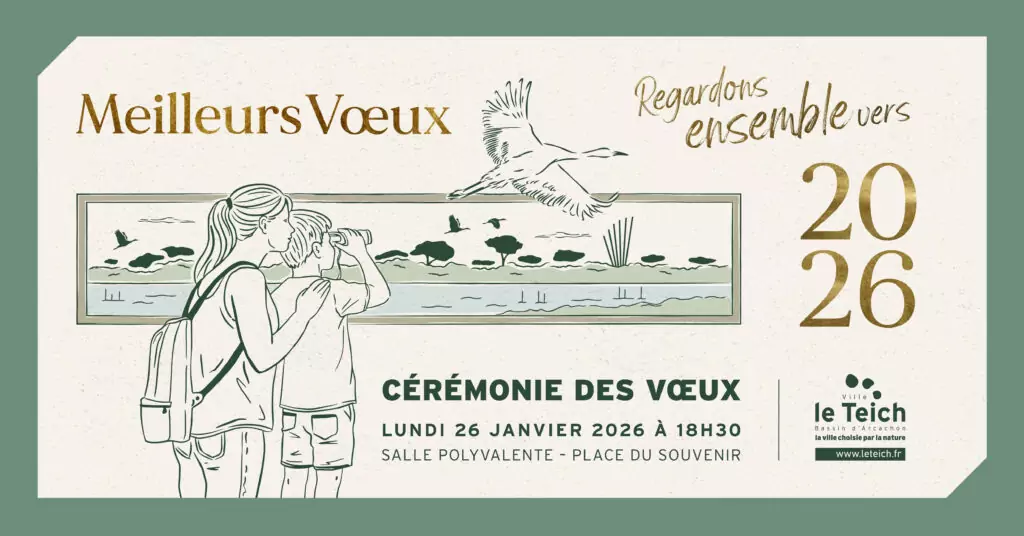 La Ville du Teich vous adresse ses meilleurs vœux pour 2026 ! - actualité