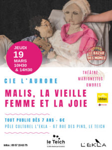 Malis, la vieille femme et la joie. - Marionnette